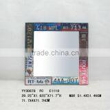 Unique Plate Design Metal Wall Mirror, Home Decor thumbnail-1