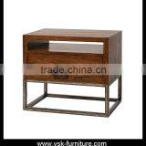 NI-070 Distressed Furniture Useful Lamp Nightstand thumbnail-1