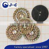 Nature Color Engrave Design Black Mother of Pearl Sea Shell Button thumbnail-4