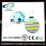 Auto Led Bulb Light G4 1210 24SMD Warm Led AC/DC12V G4 Led Car Accessories Light thumbnail-5