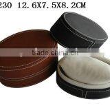 Exquisite Craftwork Stitching Leather Top Cardboard Frame Jewellry Gift Box for Watch P230