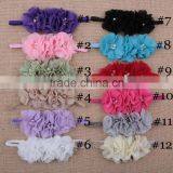 Cute Girl Princess Headbands Baby Girl Flowers Cotton Elastic Headband Kids Handmake Pearls Flower Headband for Girls thumbnail-2