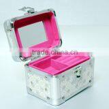 AN117 ANPHY Mini Jewelry Case Aluminum Suitcase Jewelry Box Children Gift Box Mirror Metal Box Handle Lock 13*9*9cm 400g 2 Color thumbnail-6