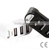 2.0 High Speed 3 Ports Rotatable USB HUB For Notebook Computers