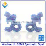 Wholesale 12 Horoscope Opal Gemstone Pendant Capricorn Fire White/Blue Opal With Synthetic Opal thumbnail-6