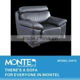 Germany Living Room Leather Black Asian Sofa thumbnail-2