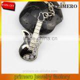Fashion Keychain Mini Guitar Key Ring Keyring Chain Crystal Cute Gadgets