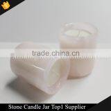 Kingstone Rose Pink Onyx Candle Container New & Boxed thumbnail-1