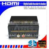 Digital Audio Decoder to Analog With SPDIF/Toslink 3X1 Switcher thumbnail-1