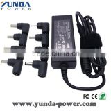 Universal 40W Auto Laptop Adapter with 8 tips for Mini Notebook