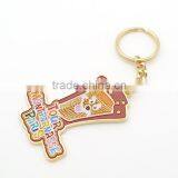 Hot Sale Fashion Color Enamel Customize Metal Keychain thumbnail-5