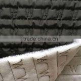 Polyester Stripe With Fashion Embroidered Padded Quilting Fabric thumbnail-2