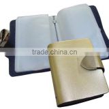 Patent leather business card holder with PVC page 20 sheets