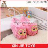 High Quality Plush Owl Slippers Pink Plush Animal Slippers for Girls Green Owl Plush Slippers thumbnail-2