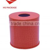 cylindrical paper tissue box