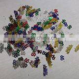1.4x1.2cm Metallic PVC 60 65 Happy Birthday Confetti for Party Decoration thumbnail-2