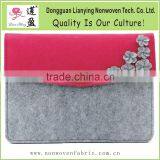 Gray Felt Bag for IPad Mini With Elastic Belt thumbnail-5