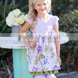Hot Sale Summer Fashion Ruffle 2pcs Colorful Wholesale Baby Clothes thumbnail-3