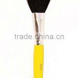 Yellow Make up Powder Brush, Goat Hair Cosmetic Tools