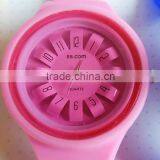 Chrysanthemum Dial Fashion Sport Silicone Rubber Quartz Sport Wristband Watch