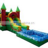 Commercial Inflatable Water Slide Bounce House With Pool Quality Choice