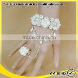 Gothic White Handmade Bridal Bracelet, Holy Bracelets thumbnail-1