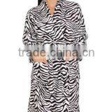 Women Wholesale Coral Fleece Microfiber Leopard Bathrobe thumbnail-1