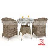 Rattan Garden Furniture Glass Top Dining Furniture Table and Chair Cane Dining Chair thumbnail-3
