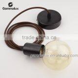 Pendant Lamp Cord Set With Ceiling Rose Modern Edison Bare Bulb Cord Set thumbnail-1