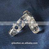 TRANSPARENT BAR BUTTON WITH TWO HOLES