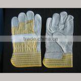 Made In China Cow Split Leather Rubberized Cuff Gloves thumbnail-1