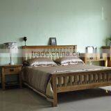 Oak Wood Kingsize Europe Style Solid Oak Beds for Sale