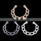 Wholeale Body Jewelry Septum Piercing Gold Plated Chains Dangle Septum Jewelry thumbnail-1