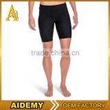 Wholesale Athletic Nylon Spandex Black Fitness Running Compression Shorts