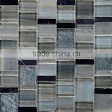 Glass Mix Marble Mosaic Tiles, Art Design Mosaic Tile, Modern House Mosaics(PMH065)