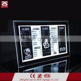 Factory Direct Sale LED Light Box Crystal Picture Frame Advertising Store Signboard