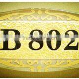 Hotel Indicator Card House Number Silkscreen Printing Acrylic Sheet