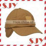 6 Panel Men's Ear Flap Cap Custom Earflap Baseball Cap thumbnail-1