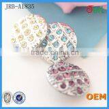 Wholesale Round Gold Color Rhinestone Clothing Buttons