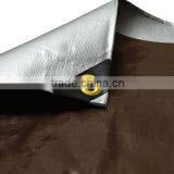 Heavy Duty Brown Silver Tarps,8' x 10' Silver/Brown Heavy Duty Tarp - Finished Size thumbnail-2