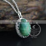 925 Sterling Silver Oval Tiger Eyes Gemstone Cabochon Fashion Women Necklace 6360483 thumbnail-2