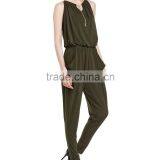 Olivedrab Jumpsuit Slim Pants 2016 Women Pants thumbnail-2