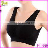 Wholesale Plus Size Seamless Bra With Removable Pads Sexy Women Fashion Shapewear Genie Sports Style Black Blue
