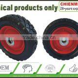 Red Steel Rubber Lawnmower Lawn Push Mower Wheel 6+ Inch Diameter thumbnail-1