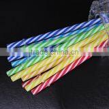 Low price hard plastic printed straw for party