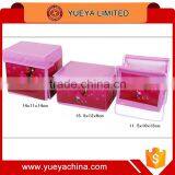 Sweet Pink Mini Storage Box Case Set of 3 thumbnail-4