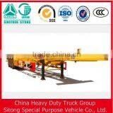 3 Axles 20ft Gooseneck Skeleton Semi Trailer/40ft Container Trailer Chassis for Sale thumbnail-4