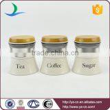 Wholesale Ceramic Storage Jars With Wooden Lid thumbnail-1