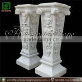 Classic Carved Marble Statue Pedestal