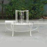 Powerlon Fabulous Wrought Iron Half Round Tree Bench thumbnail-3
